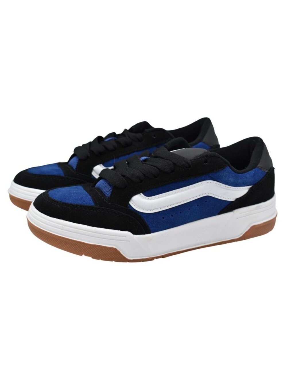 Vans‎ Womens Size 7.5 Hylane Retro Skate Y2K Black Blue Sneaker Shoes